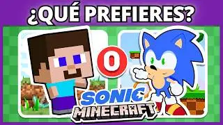 🔃¿QUÉ PREFIERES? | 🧊 MINECRAFT vs SONIC ⚡ | Juego de elecciones | #booquiz #trivia