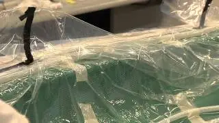 Fabrication d'un bateau par infusion de résine