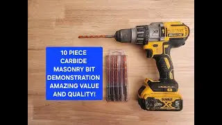 10 Pc Carbide Drill Bit Tutorial and Demonstration From Routerbitmall Great Quality and Value!