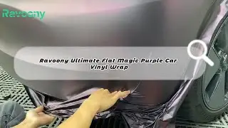 Tesla Bumper - Ravoony Ultimate Flat Magic Purple Car Vinyl Wrap✨ravoony.com👉12% off | Code: RAVYT