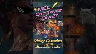 MEL Quadra Kill! Tower Dive Meta? #leagueoflegends #loldailymoments #leagueoflegendsclips