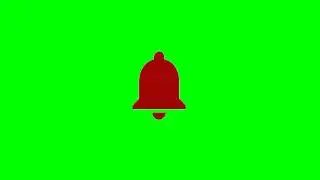 Bell Notification Animation &ndash; Green Screen No Copyright
