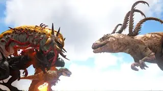 Alpha Creatures vs. Experimental Giganotosaurus / ARK Battles #7