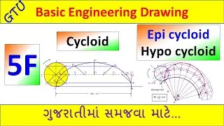 How to draw Cycloid and Epi cycloid for circle |Engg Drawing