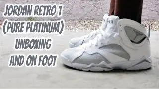Jordan Retro 7 (Pure Platinum) Распаковка и на ногах