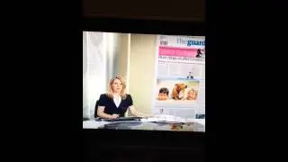 Newsreader accidentally swears on TV.