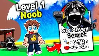 Starting Over as NOOB with OP SECRET in Escape Tsunami For Memes! (Roblox)