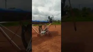 HOMEMAD BIGGEST FLIGHT TEST TO FOOTBALL GROUND | AIRPLANE MAKE TO BIKE ENGINE #short
