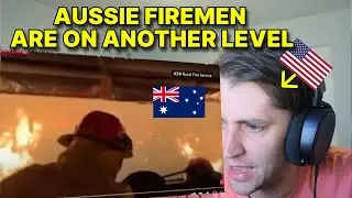 American reacts to Australian Firefighters driving THROUGH BUSHFIRE