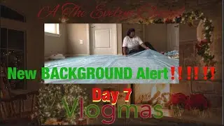 Vlogmas Day 7: I Made My Own Backdrop