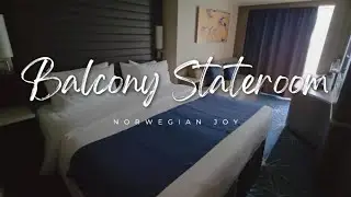 Norwegian Joy Balcony Room Tour | Small Space, Big Balcony!