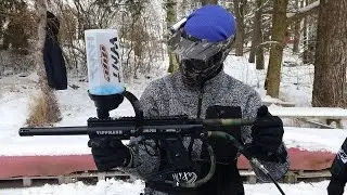 Paintball in deep snow! Team NYO Fusion from Sweden! (pod fail)
