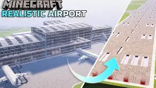I built a REALISTIC airport in my Minecraft city! (#6)