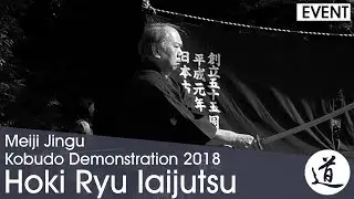 Hoki Ryu Iaijutsu - Ariwaka Shigeru - Meiji Jingu Kobudo Demonstration 2018