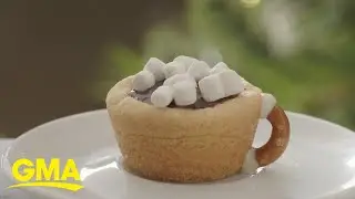 Try this hot chocolate cookie cups recipe l GMA Digital