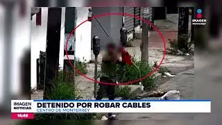 Sujeto roba cable y es detenido en MTY  | Noticias MTY segunda emisión