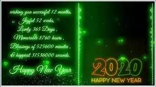 Happy New Year 2020 Avee player template black screen | Happy new year Avee player template