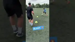FAST 🥵⚽️ 1:1 Passing and First Touch Football Drills #footballcoaching #footballtraining #soccer