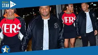 Ciara shows off her sensational style in a Versace jumper dress while with her husband Russell 56918