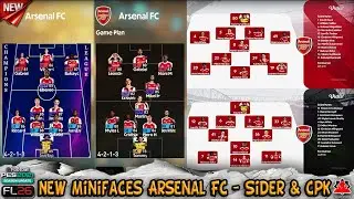 New Minifaces Arsenal FC by Karjan Studio (Sider + CPK) - PES 2021 & FL 26