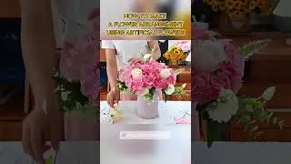 How to make a flower arrangement with artificial flower ( And where to buy) #florist #flowers