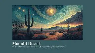 Moonlit Desert - Best Piano Ambiance Music for Study