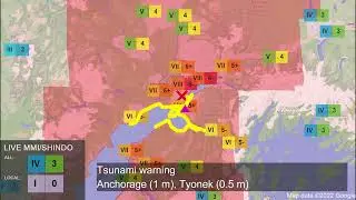 M 7.1 Anchorage Alaska Earthquake 30/11/2018