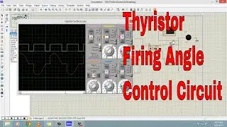 Thyristor firing angle control circuit