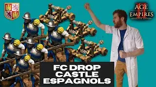 Le Fast Castle Drop Castle Espagnols sur Ar&egrave;ne - Age of Empires II