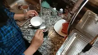 How to make colorful latte art Rainbow Latte