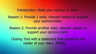 Persuasive Writing Review