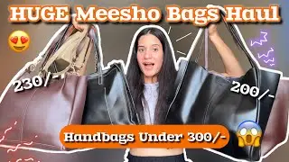 *HUGE* Bags Haul From Meesho 😍|| Everything Under 300/- 😱 || Trendy and Affordable Bags #meesho 