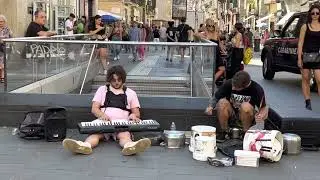 Street Music - Street music in Italy - Street music performers - Street music performer drums - 2022