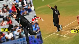 Top 5 Most Realistic Bowling Actions In RC24 🏏 | REAL vs RC24 Bowling Action Comparison