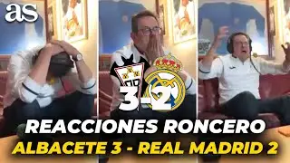 La REACCIÓN de Tomás RONCERO a los GOLES de ALBACETE vs REAL MADRID de COPA DEL REY