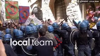 Renzi a Bergamo, incidenti con la polizia (seconda parte)