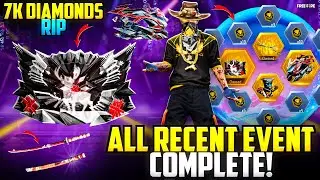 7,000 Diamonds GONE 😱 All Recent Free Fire Events Fully Completed! 💎