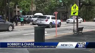 Family Dollar robbery leads to chase, crash in Savannah