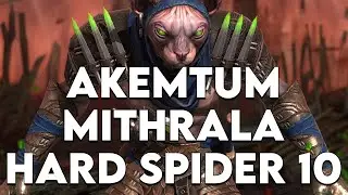 Mithrala/Akemtum Solo Hard Spider 10 - %100 with extra poisoner! 25 Sec! Raid Shadow Legends