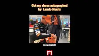 Get my shoes autographed by  Lando Norris 🚘(by F1)