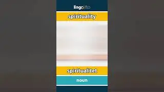 🇬🇧🇩🇰 spirituality - spiritualitet : learn English : Lad os l&aelig;re engelsk : vocabulary builder