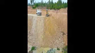Next-Level Construction! Watch Heavy Equipment Form a Road on Water