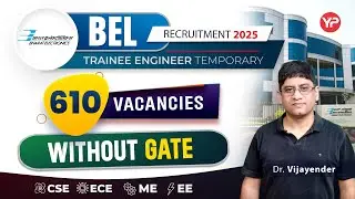 610 vacancies without GATE as Trainee Engineer | BEL Recruitment Notification 2025