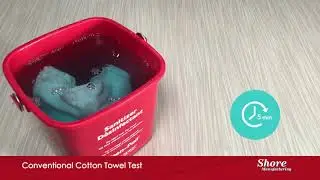 Shore Manufacturing Quat Binding Demo (Shore Quat Compatible Foodservice Towels)