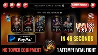 Fatal Hellspawn Tower 20 & Reward 🎮 Mortal Kombat Mobile▫️MK Mobile #mortalkombatmobile #mkmobile