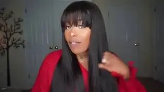 Most Natural Yaki Lace Wig with Bangs For Fall ft OMGqueen Hair