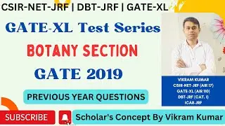 Botany Section | GATE 2019 | GATE XL TEST SERIES