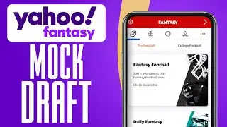 How To Do A Mock Draft On Yahoo Fantasy Football (2025) Easy Tutorial