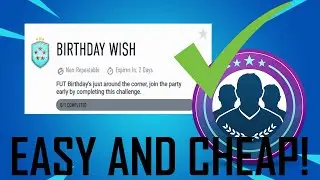 FIFA 20-  BIRTHDAY WISH SBC!! (CHEAPEST METHOD) (NO LOYALTY) SBC SOLUTION!