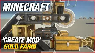 Automatic Gold Farm | Minecraft Create Mod Tutorial